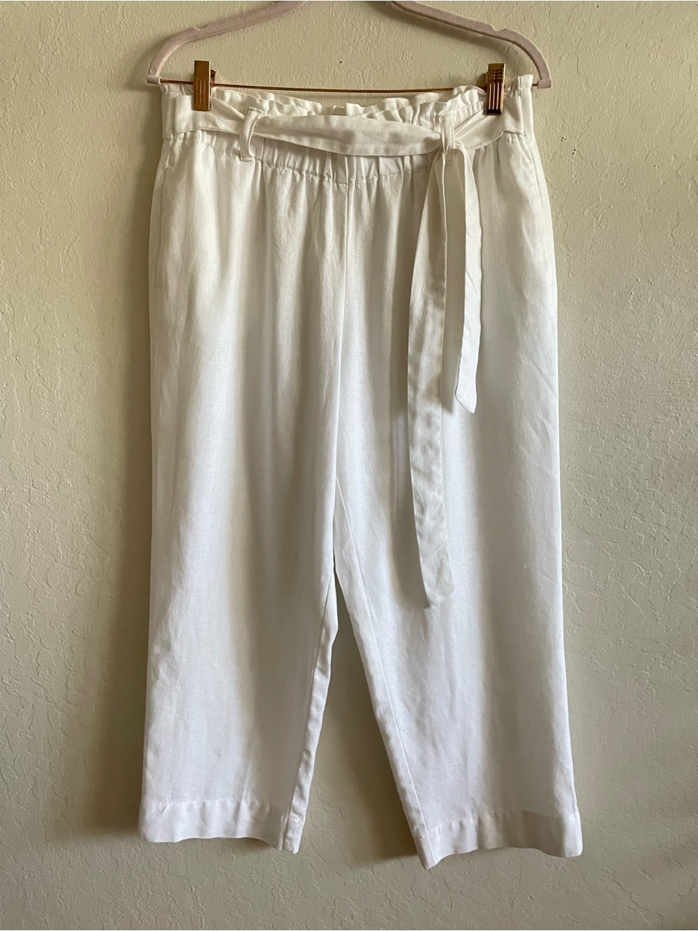 Anne Klein white linen pants